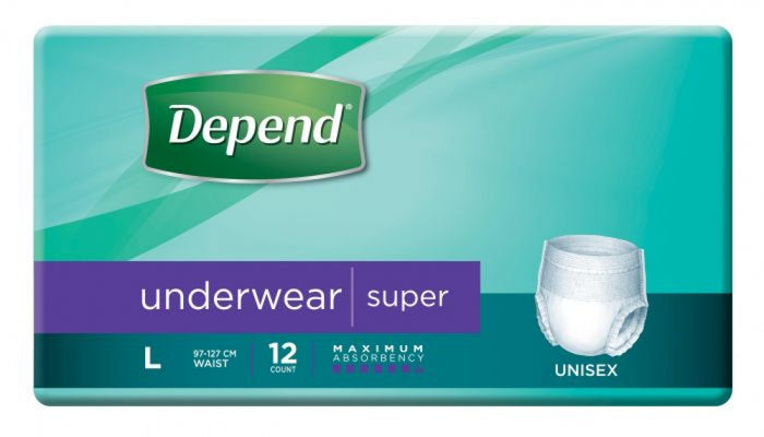 Depend Super Underwear Unisex L