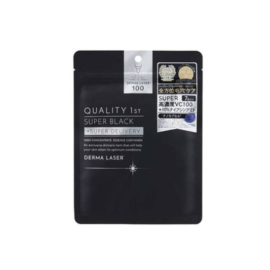 QUALITY 1ST Derma Laser Super Black Mask (7 sheets) | Isetan KL Online Store