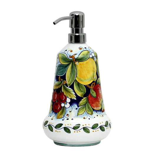 DERUTA FRUTTA: Liquid Soap/Lotion Dispenser with Chrome Pump (Large 26 OZ)