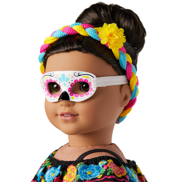 Día de Muertos Celebration Outfit for 18-inch Dolls