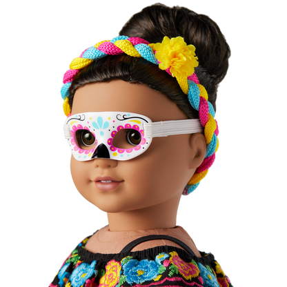 Día de Muertos Celebration Outfit for 18-inch Dolls