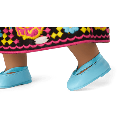 Día de Muertos Celebration Outfit for 18-inch Dolls