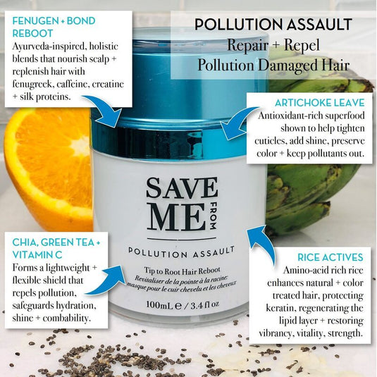 DISCONTINUED - POLLUTION ASSAULT Tip to Root Hair Reboot 0.5 fl oz | Save Me From
