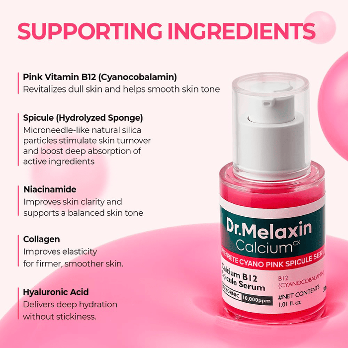 Dr. Melaxin Cemenrete Cyano Pink Spicule Serum 30ml - Beauty Tribe