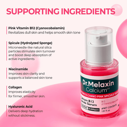 Dr. Melaxin Cemenrete Cyano Pink Spicule Serum 30ml - Beauty Tribe