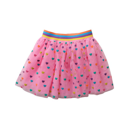 Le Petit Souk - Dress Up Kit - Tutu - Pink Multicoloured Hearts
