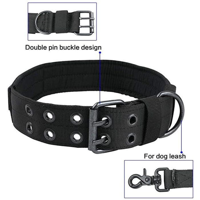Durable Tactical Dog Collar Leash Sets