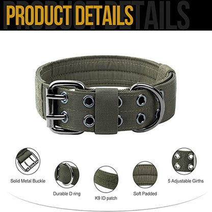 Durable Tactical Dog Collar Leash Sets