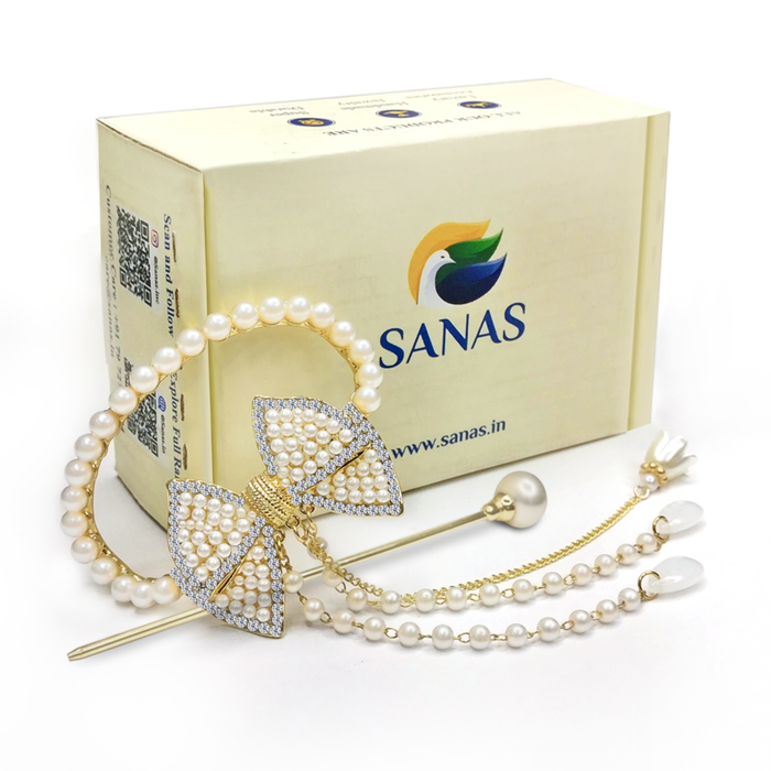 SANAS Pearl Bow Hairpin Hair Accessories for Women