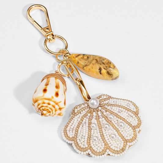 Island getaway hair accessory with lightweight and shell-inspired clips
