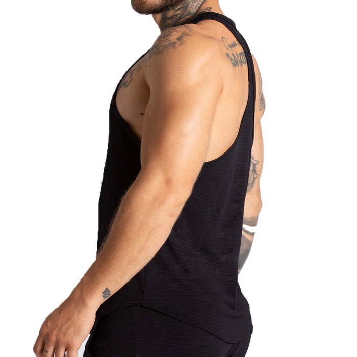 F Fetish Black Tank vista posterior de Gigo Underwear