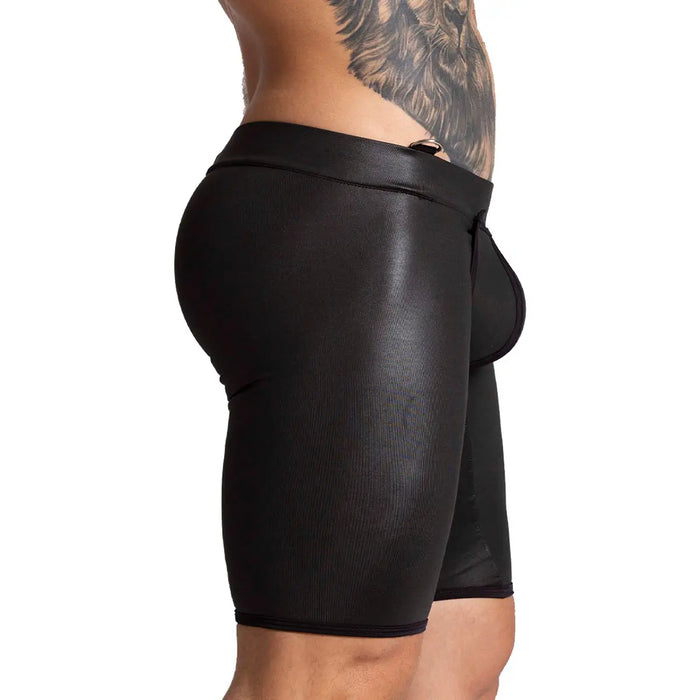 F Fetish Black Trunk Long vista frontal de Gigo Underwear