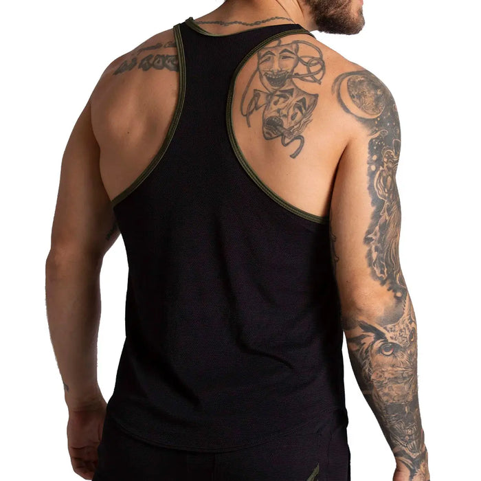 F Fetish Green Tank vista posterior de Gigo Underwear