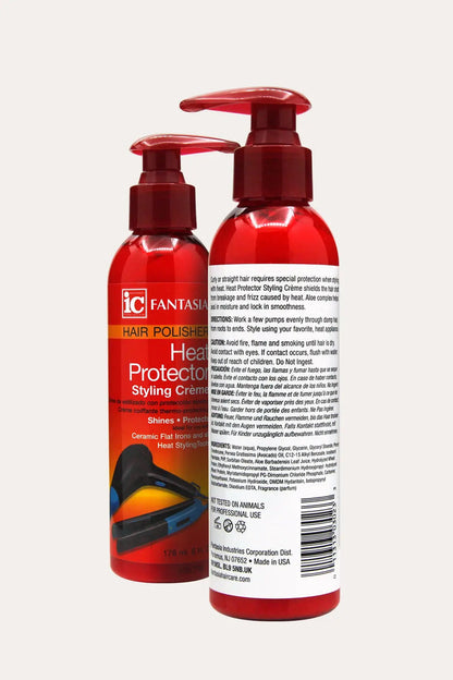 FANTASIA IC HAIR POLISHER HEAT PROTECTOR STYLING CREAM 6oz - BSW BEAUTY CANADA