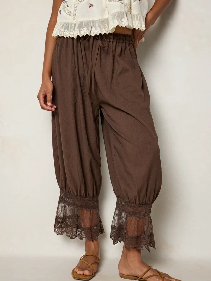 Faye Bloomer Pants - Brown-view 1