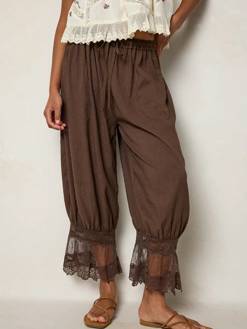 Faye Bloomer Pants - Brown-view 1