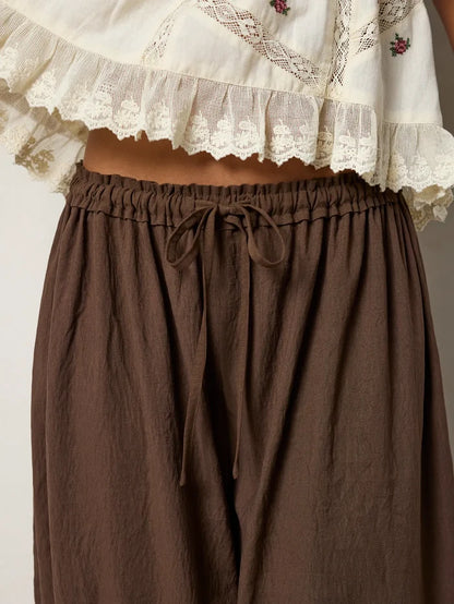 Faye Bloomer Pants - Brown-view 3