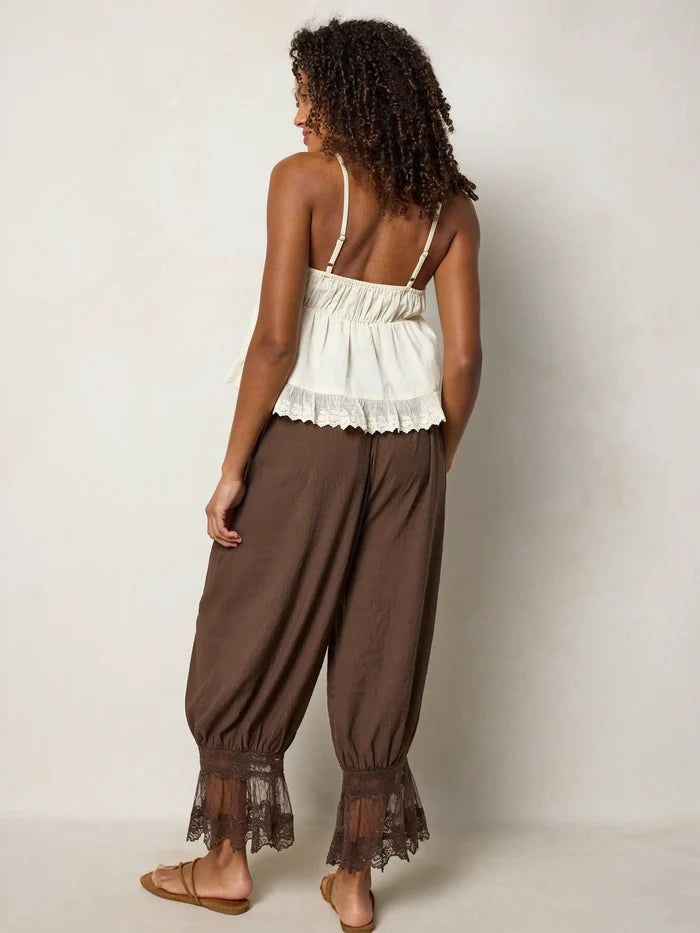 Faye Bloomer Pants - Brown-view 5