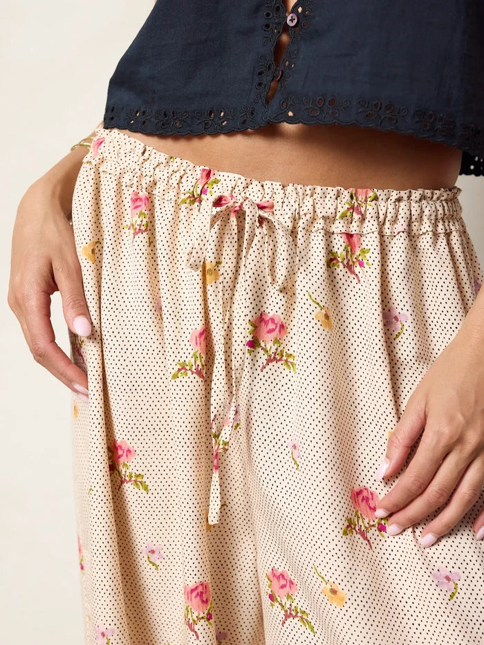 Faye Bloomer Pants - Pin Dot Prairie Cream-view 5