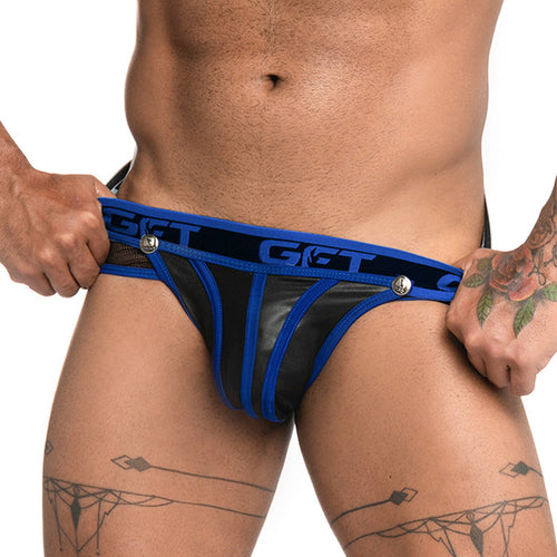 Fetiche Blue Brief Jockstrap de Gigo Underwear