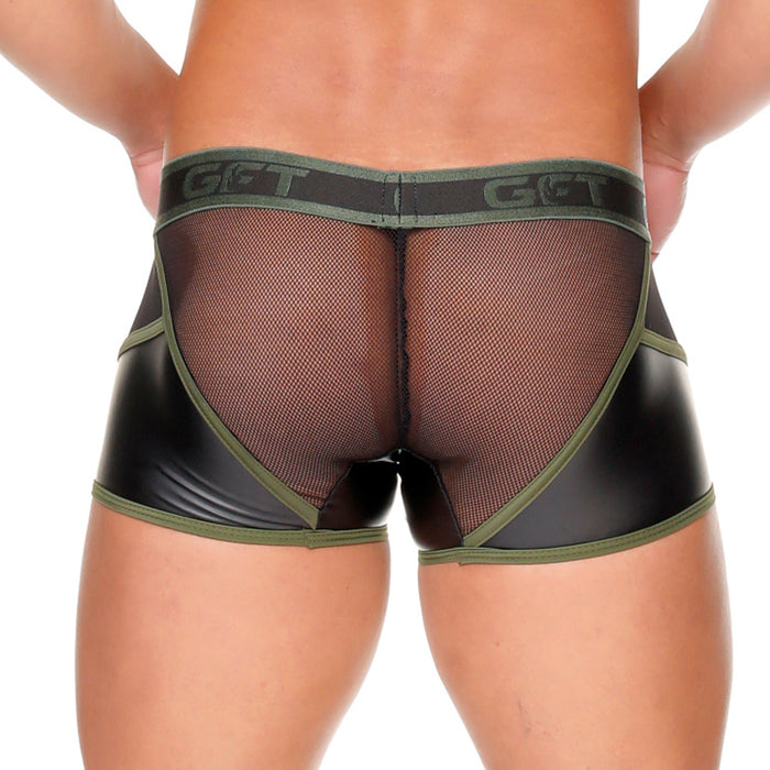 Fetish Green Trunk vista posterior de Gigo Underwear