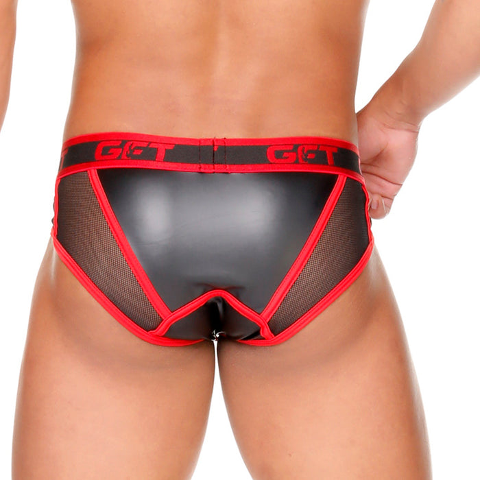 Fetish Red Brief en modelo de Gigo Underwear