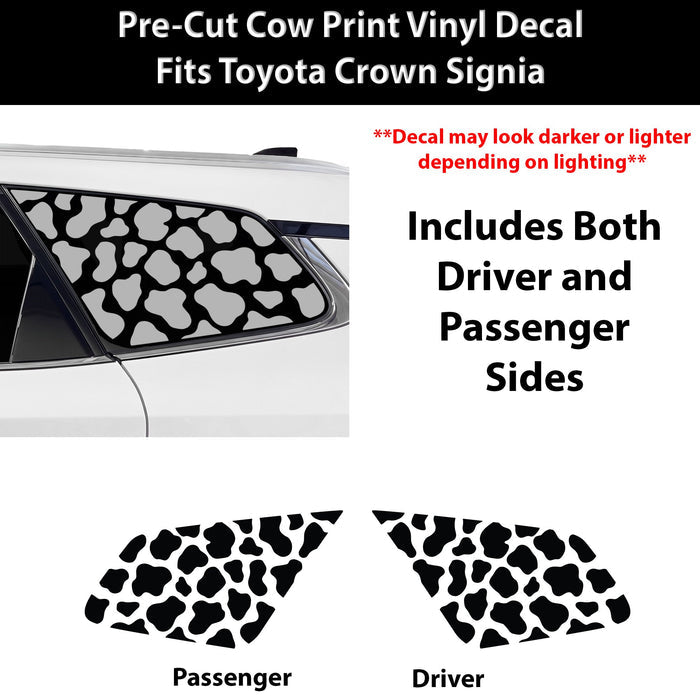 Fits Toyota Crown Signia 2025-2027 Animal Leopard Cheetah Cow Window Vinyl Decal Stickers - Bogar Tech Designs