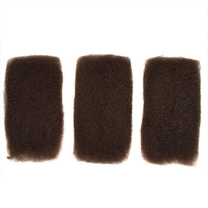 dark brown Afro kinky soft human hair