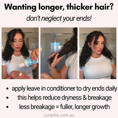 Flora & Curl Rose Water Detangling Leave-In Lotion, suits wavy, curly and coily hair types