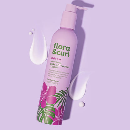 Flora & Curl Sweet Hibiscus Curl Activating Lotion, curl styling cream available in Australia