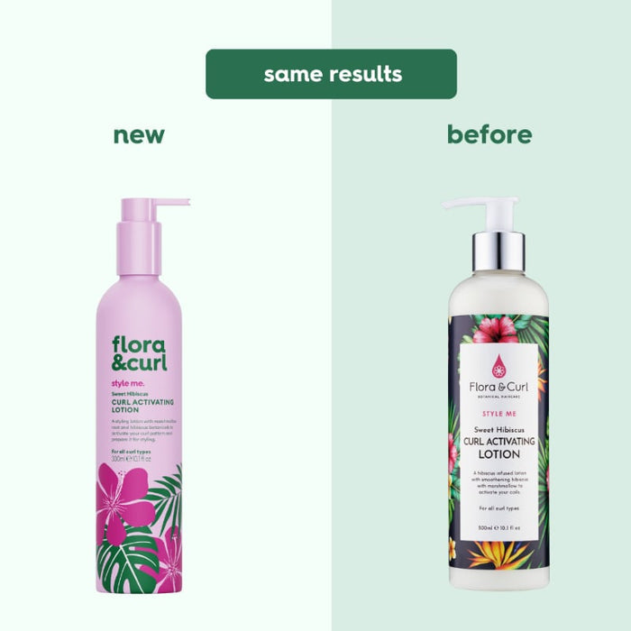 Flora & Curl Sweet Hibiscus Curl Activating Lotion, suits wavy, curly and coily hair types
