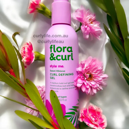 Flora & Curl Sweet Hibiscus Curl Defining Gel, curl gel for a cast you can scrunch out soft