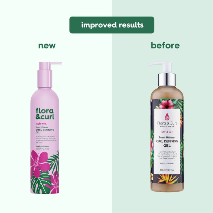 Flora & Curl Sweet Hibiscus Curl Defining Gel, part of a curl care routine from Curly Life