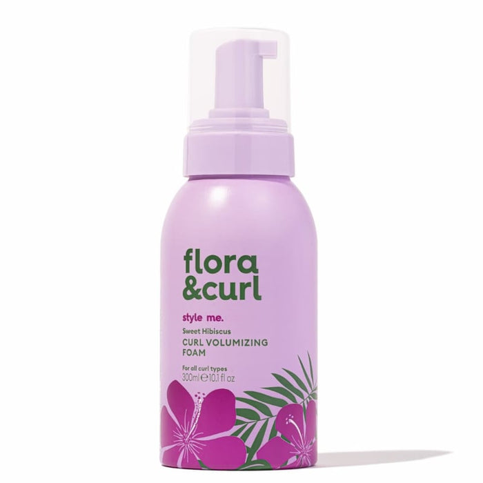 Flora & Curl Sweet Hibiscus Curl Volumizing Foam, styling mousse for curly hair