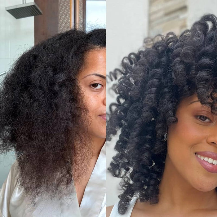 Flora & Curl Sweet Hibiscus Curl Volumizing Foam, suits wavy, curly and coily hair types