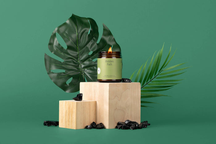 Fontana Candle Co. - Hidden Path Essential Oil Beeswax Jar Candle: Non-Toxic