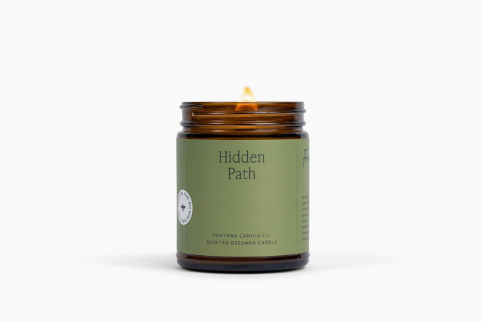 Fontana Candle Co. - Hidden Path Essential Oil Beeswax Jar Candle: Non-Toxic