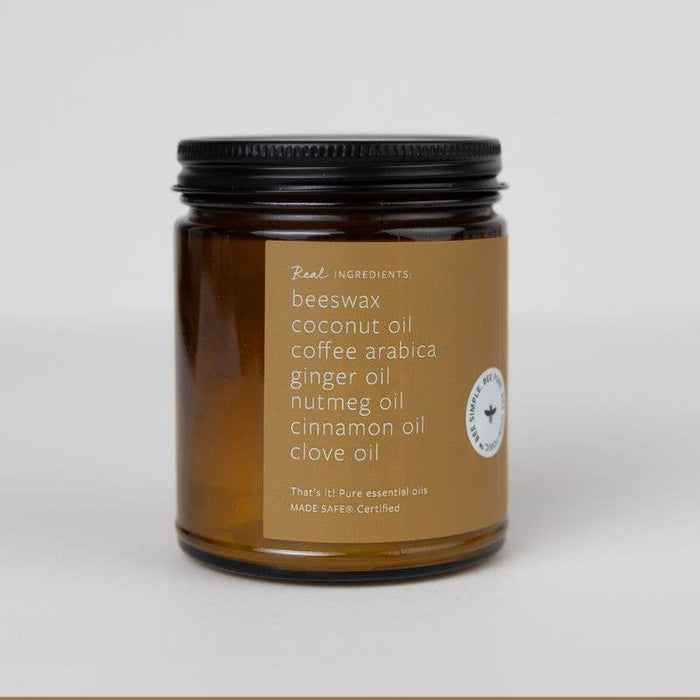 Fontana Candle Co. - Spiced Latte Essential Oil Beeswax Jar Candle: Non-Toxic
