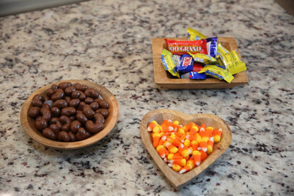 Food Safe Wood Sweetheart Bowl