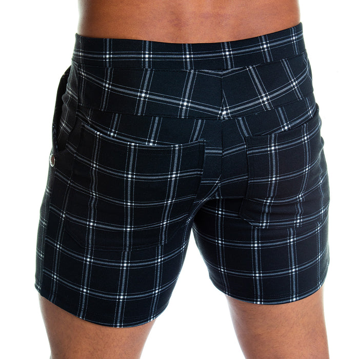 Formal Black Square Short vista posterior de Gigo Underwear