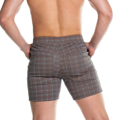 Formal Brown Square Short vista posterior de Gigo Underwear