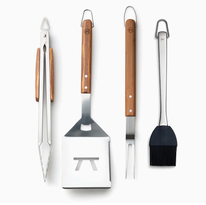 Fox Run Outset Grande Stainless Steel Grill Tool Set Verde