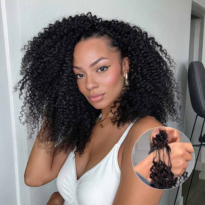 qvr crochet human hair feather crochet hair tight curls protective hairstyle