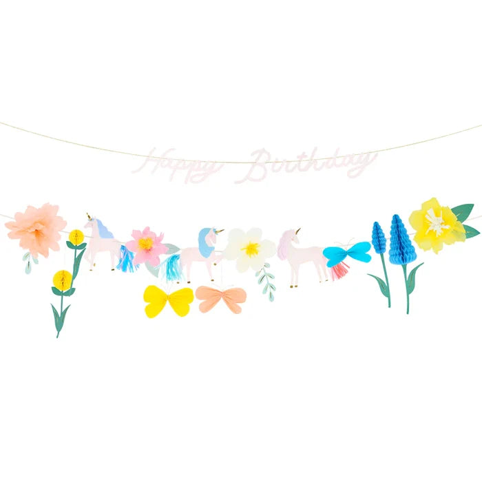 Meri Meri - Garland - Meadow Unicorns - Content