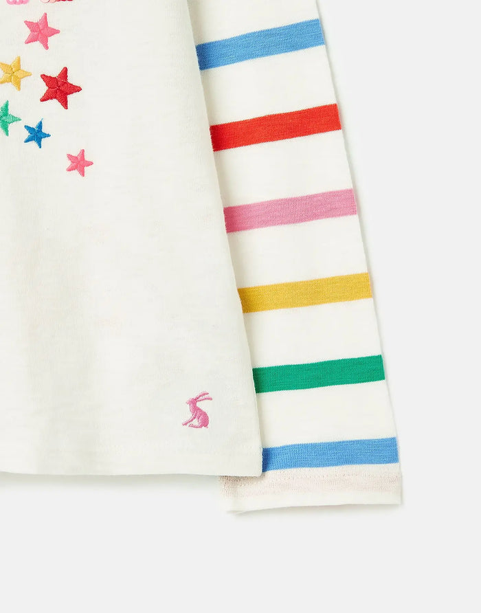 Girls' Lorna Long Sleeve Artwork Top | Joules - Joules