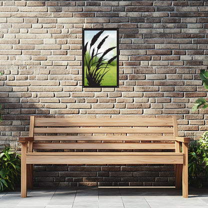Grasses in the Wind Garden Mirror