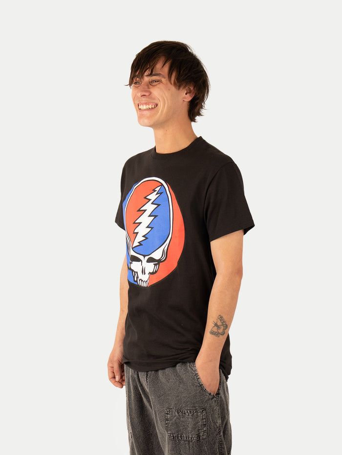 Grateful Dead - Steal Your Face Logo T-Shirt | Black-Image 2