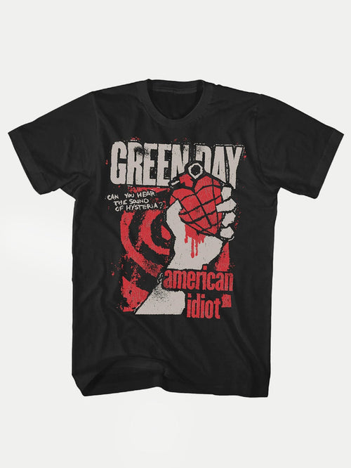 Green Day - American Idiot Hysteria T-Shirt | Black-Image 1