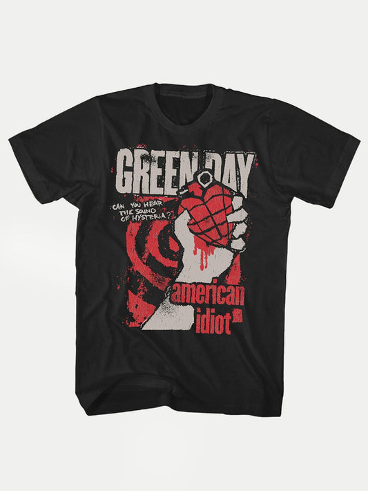 Green Day - American Idiot Hysteria T-Shirt | Black-Image 1
