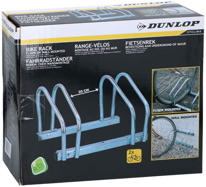 Ground wall bike rack, 2 bikes